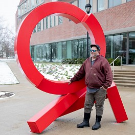 Rob Lorenson News: Madison Rd. sculpture finds new home at Richmond, Ind.'s Earlham College, April 25, 2022 - Tana Weingartner