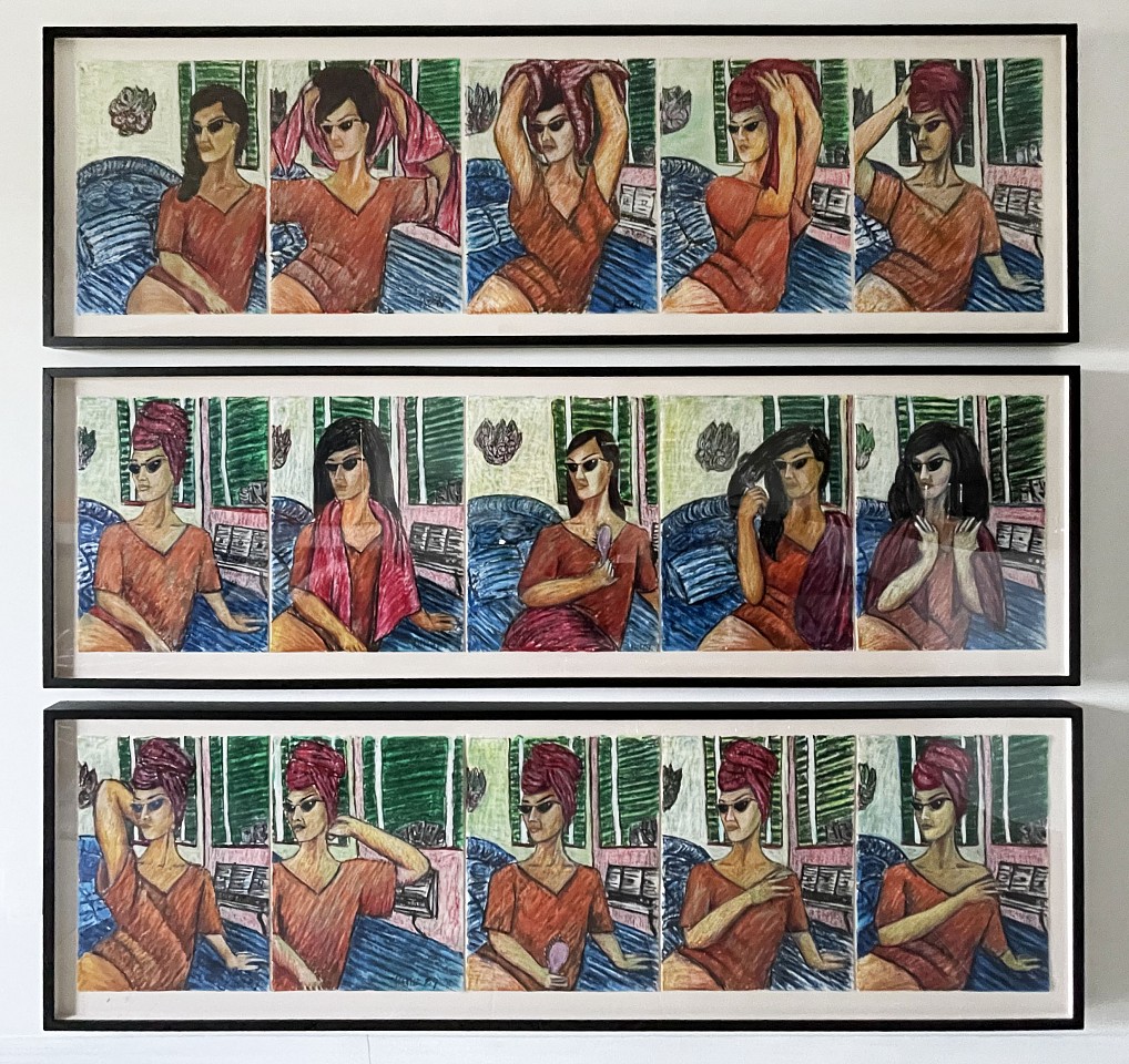 Gilberto Ruiz, Untitled, ca, 1985
oil stick on paper, three panels at 30 x 96 inches each
RU0001
