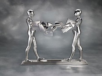 Work: Ernest Trova Double Walking Figure