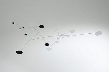 Daniel Chadwick Estate -&nbsp;Dark Transparent Grey and Clear Frosted  Perspex Mobile No.1