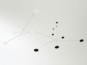 Daniel Chadwick Estate -&nbsp;Dark Transparent Grey and Clear Frosted  Perspex Mobile No.2