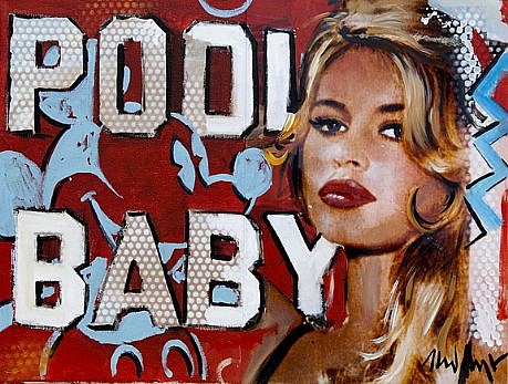 Heiner Meyer, Pool Baby, 2009
Oil and photo on canvas, 11 3/4 x 15 3/4 inches
MEYE0007
$4,000