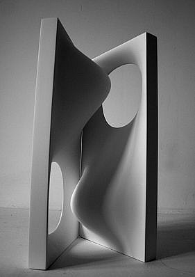 Daniel Chadwick Estate, Positit Negatit Ed. 1/8, 2008
beech wood and acrylic paint, 17 x 8 1/2 x 6 3/4 inches
CHDD0014