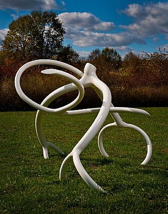 Steve Tobin, White Steelroots, 2011
Steel, 60 x 86 x 60 inches