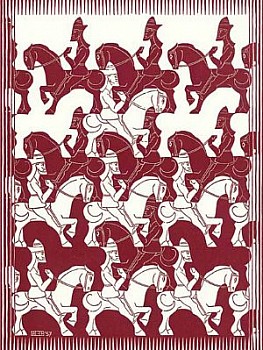 Work: Regular Division of the Plane III: Red (B. 418)