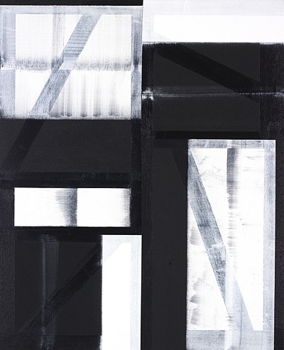 Charles Arnoldi, Put Away Rex, 2011
Acrylic on Canvas mounted to wood panel, 48 x 39 inches