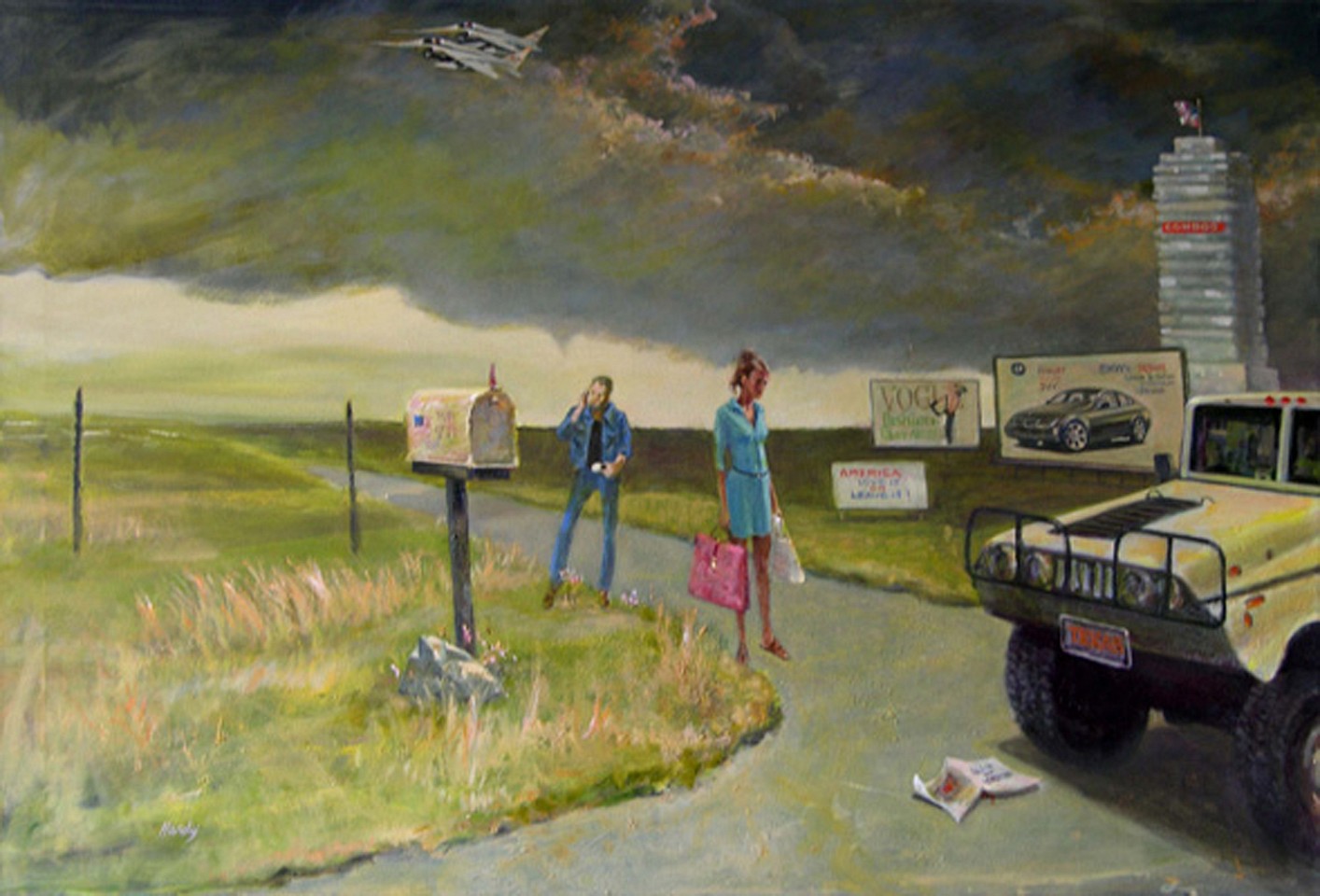 John Hardy, America - Love It or Leave It, 2005
Oil on Canvas, 40 x 59 inches
HARD0014