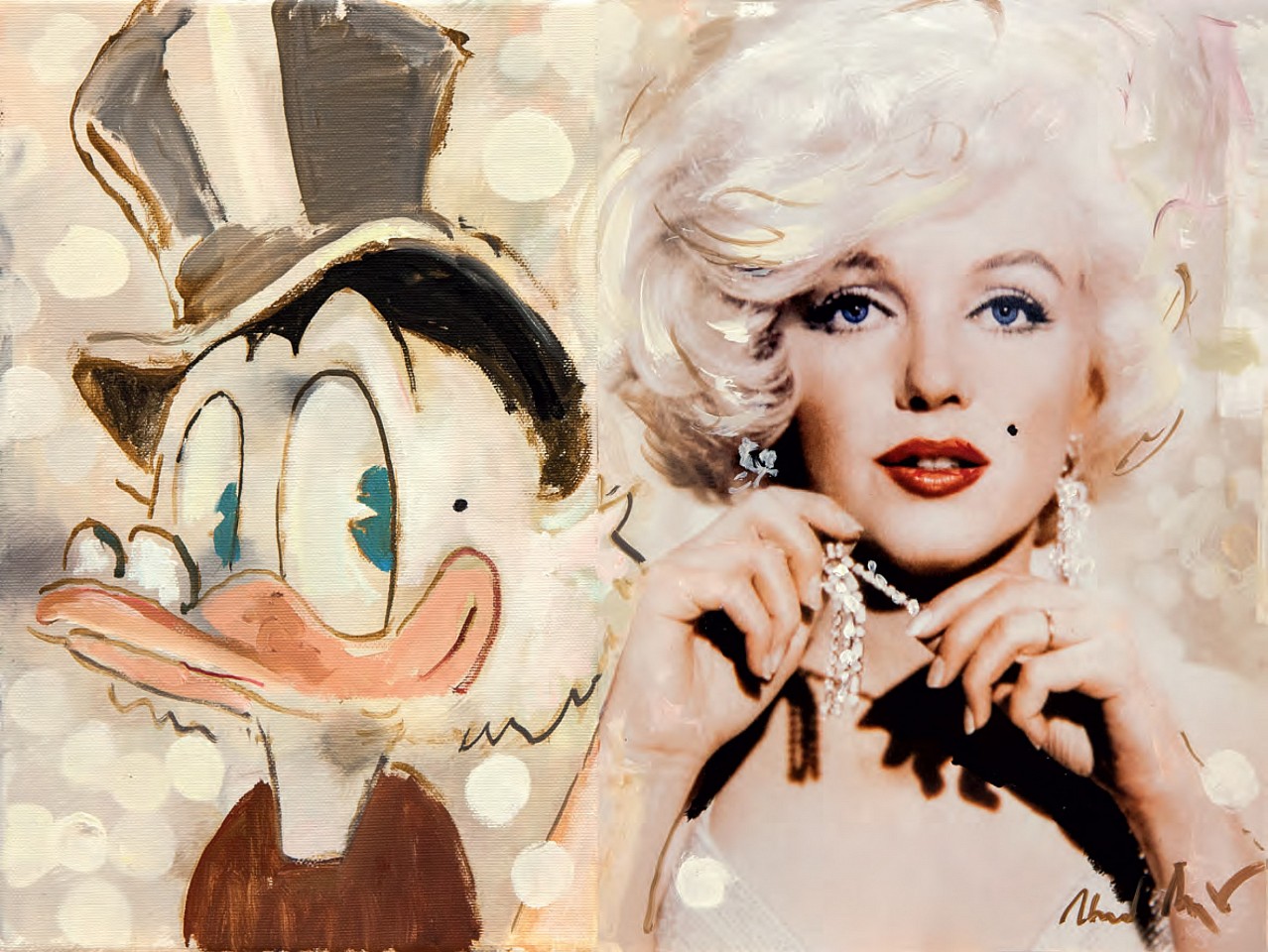 Heiner Meyer, Have a Millionaire, 2012
Oil and photo on canvas, 11 3/4 x 15 3/4 inches
MEYE0021
Sold