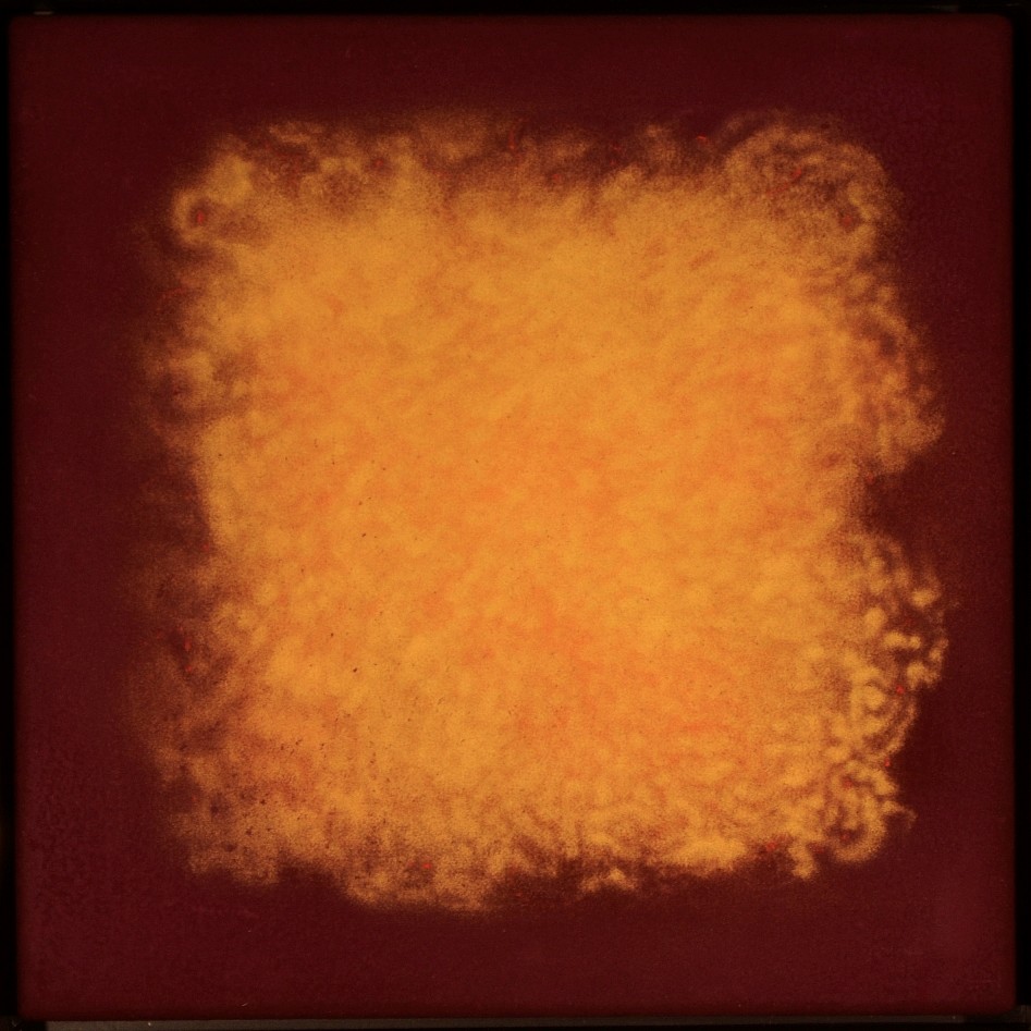 Natvar Bhavsar, AARAKH II, 2003
Dry pigment and acrylic on Canvas, 11 3/4 x 11 3/4 inches
2