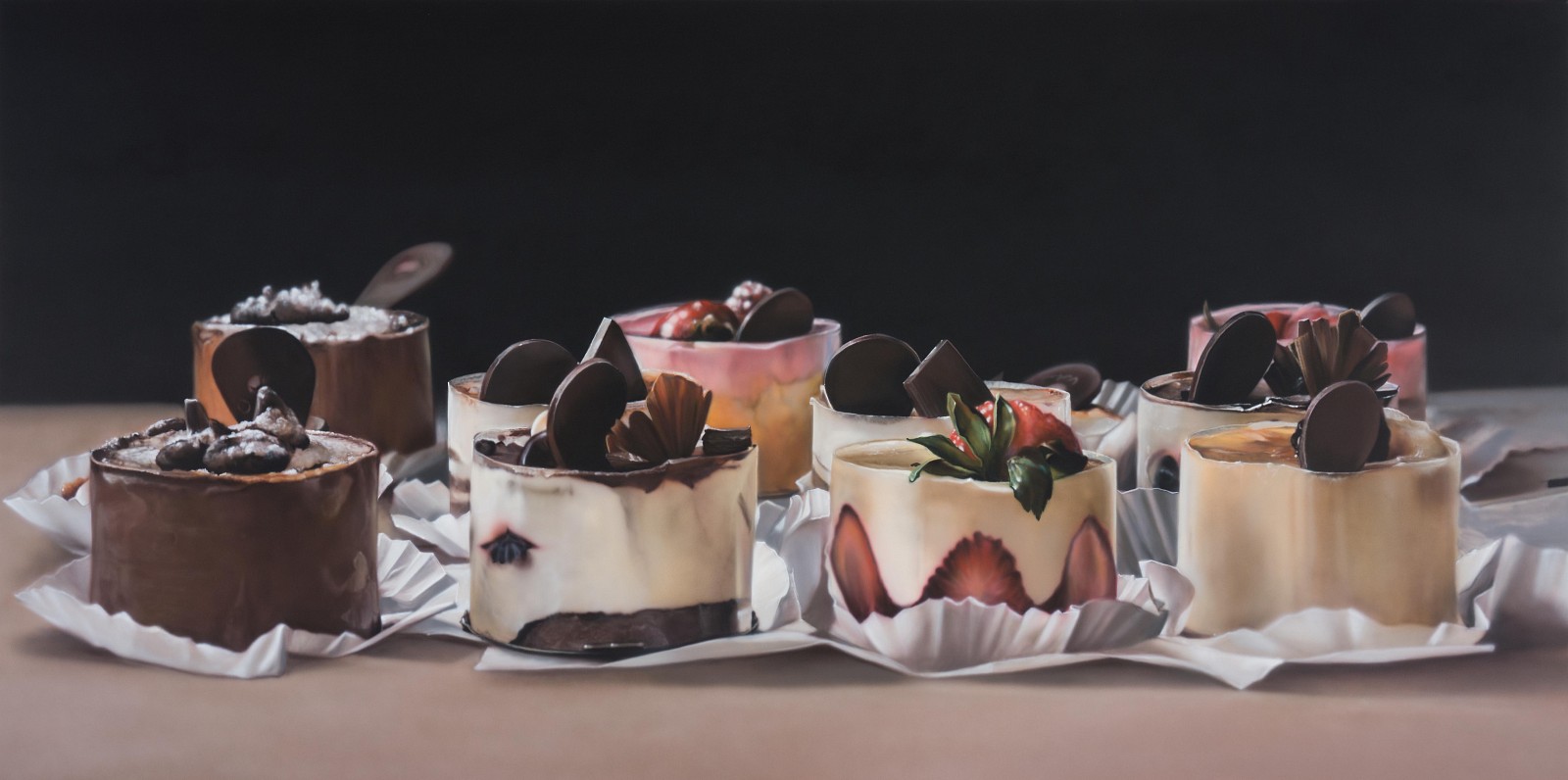 Ben Schonzeit, Mousse Cake, 2013
Acrylic on polyester
SCHO0077