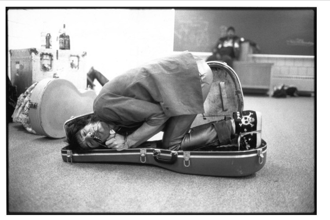 Michael Halsband, Ron Wood in Guitar Case, November 20, 1981, Cedar Falls , Iowa, 1981
Silver Gelatin Print
Ed. of 7
HALS0010