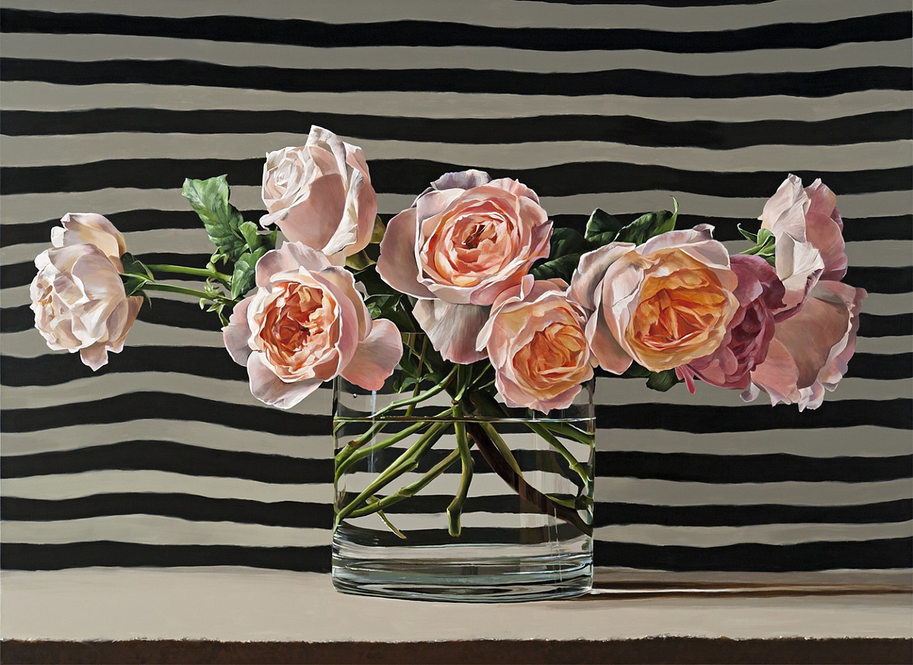 Ben Schonzeit, Roses with Stripes, 2015
Acrylic on canvas
SCHO0146