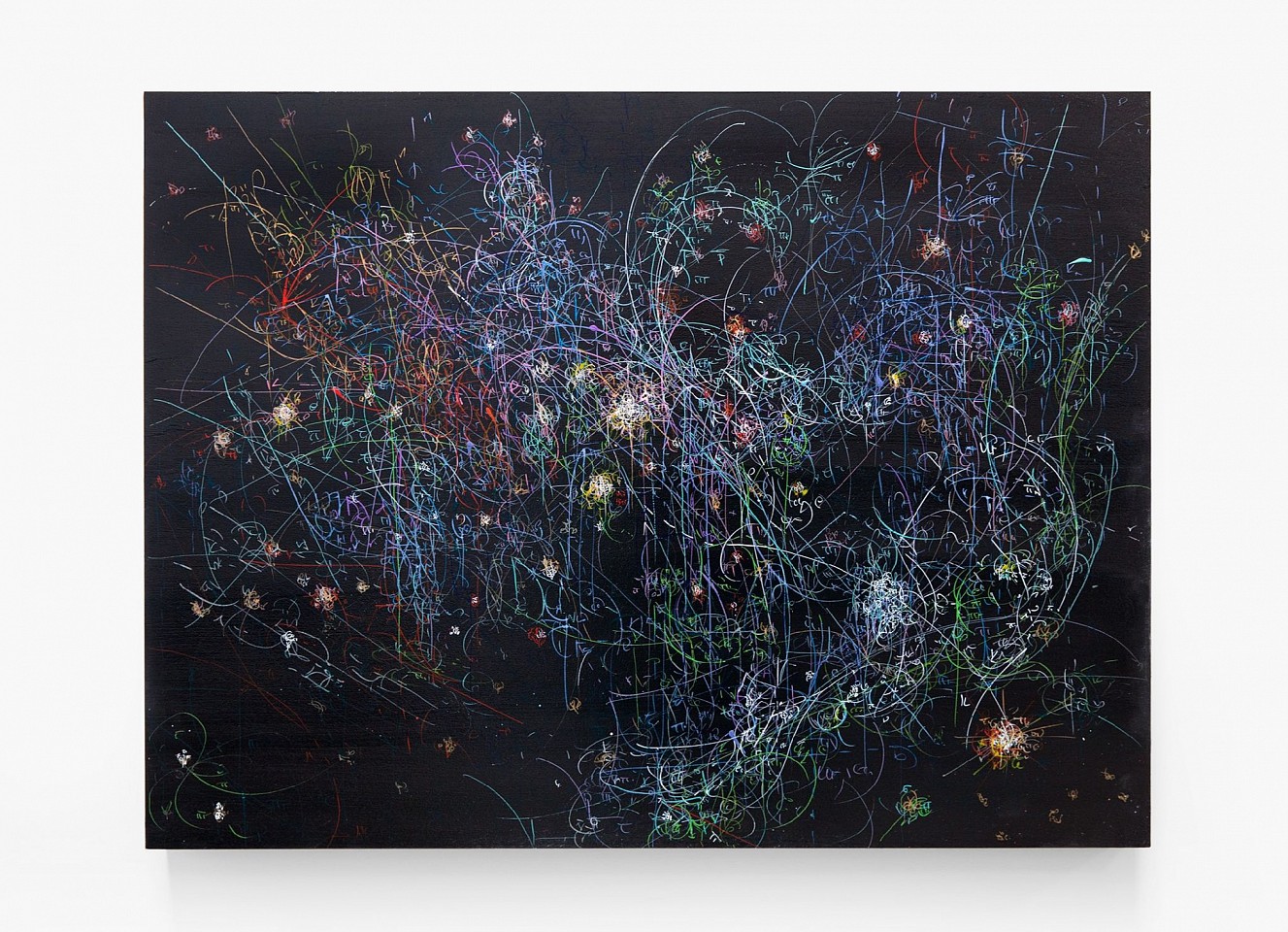 Kysa Johnson, Blow Up 284 - the long goodbye - subatomic decay patterns with the Orion Nebula, 2015
ink and high gloss on board, 24 x 30 in.
JOHK00001
Sold