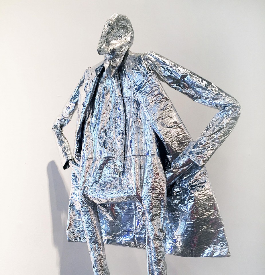 William King, Take It Or Leave It, 1986
Mixed media, 84 x 37 x 18 in. (213.4 x 94 x 45.7 cm)
Silver mylar
KING0033
