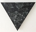 Kysa Johnson, Blow Up 199 - subatomic decay patterns after Piranesi's Via Appia Antica
2013, fixed chalk, chinese white and blackboard paint on wood