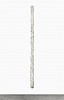 Donald Martiny Eini (2017), a sleek, vertical abstract sculptural painting with a pearl finish, measuring 91 x 4 inches. This minimalist, monochromatic piece enhances its environment through dynamic light reflection, available at Sponder Gallery.