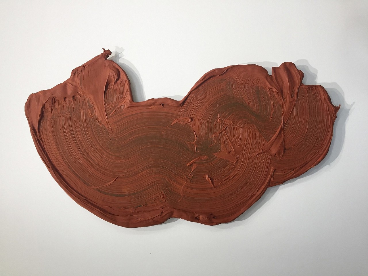 Donald Martiny, Desna, 2017
polymer and pigment on aluminum, 58 x 35 in.
Donald Martiny – Desna, 2017
Medium: Polymer and pigment on aluminum
Dimensions: 58 x 35 in.

Donald Martiny’s Desna (2017) is a striking example of his signature gestural abstraction, where the boundaries of traditional painting dissolve into pure, expressive movement. Created using polymer and pigment on aluminum, this sculptural painting transcends the canvas, embodying the raw energy of the artist’s brushstroke.

Martiny's work explores the intersection of painting and sculpture, drawing inspiration from Abstract Expressionism while embracing the freedom of non-rectilinear form. Desna pulsates with dynamic texture and fluid motion, emphasizing the physicality of the artistic process. The earthy, terracotta hue of the piece enhances its organic presence, evoking a connection to nature and primal creation.

As a celebrated contemporary artist, Donald Martiny has exhibited internationally, with works included in prestigious collections such as the One World Trade Center in New York. His innovative approach to material and form continues to redefine the possibilities of contemporary painting.

Discover Desna and other works by Donald Martiny exclusively at Sponder Gallery, a premier destination for collectors seeking cutting-edge contemporary art.

Donald Martiny, Desna painting, 2017 contemporary art, polymer pigment painting, aluminum sculpture painting, gestural abstraction, contemporary abstract expressionism, Donald Martiny artist, large-scale paintings, Sponder Gallery, abstract sculptural painting.
MART00098