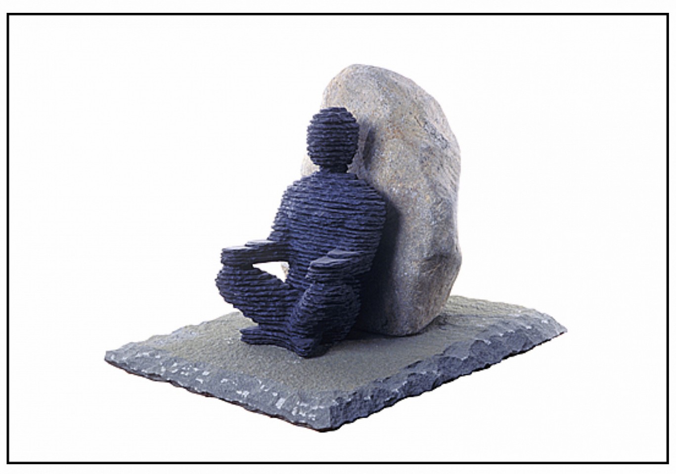 Boaz Vaadia, Z El'azar #56, 1999
Bronze, Bluestone and Boulder, 16 x 22 x17 in. Ed of 7 + 2AP