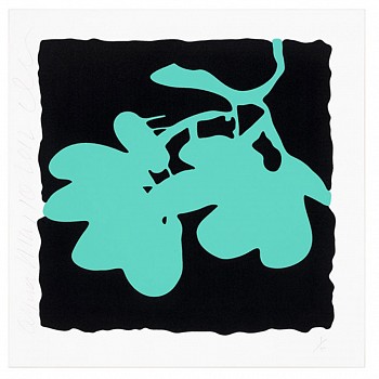 Donald Sultan -&nbsp;Z May 10, 2012, Aqua; edition of 50