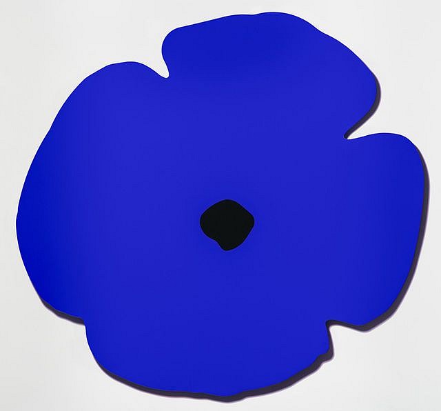 Donald Sultan, Z Wall Poppy Blue, Aug 13, 2020; edition of 30*
Shaped aluminum with powder coat and flocking, 40 x 42 1/2 in.
SULT00047