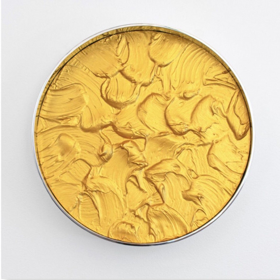 Kx2 Ruth Avra & Dana Kleinman, Onde (Gold), 2021
Polished Stainless Steel with mixed media and enamel, 18 x 18 x 4 in.
Kx200017