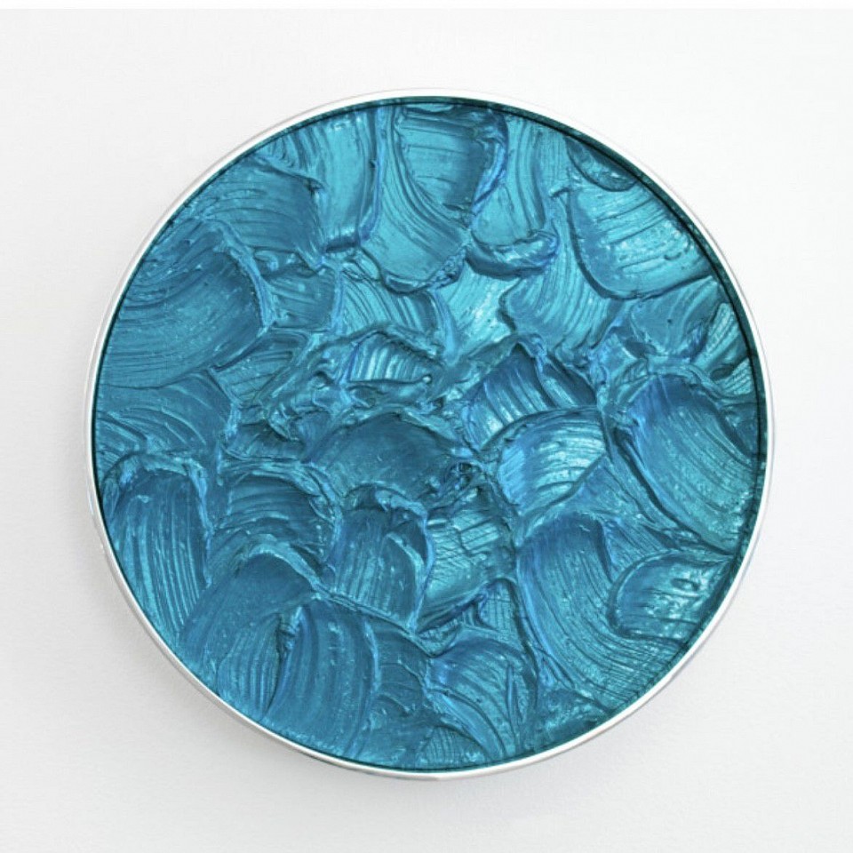 Kx2 Ruth Avra & Dana Kleinman, Onde (Teal), 2021
Polished Stainless Steel with mixed media and enamel, 18 x 18 x 4 in.
Kx200018