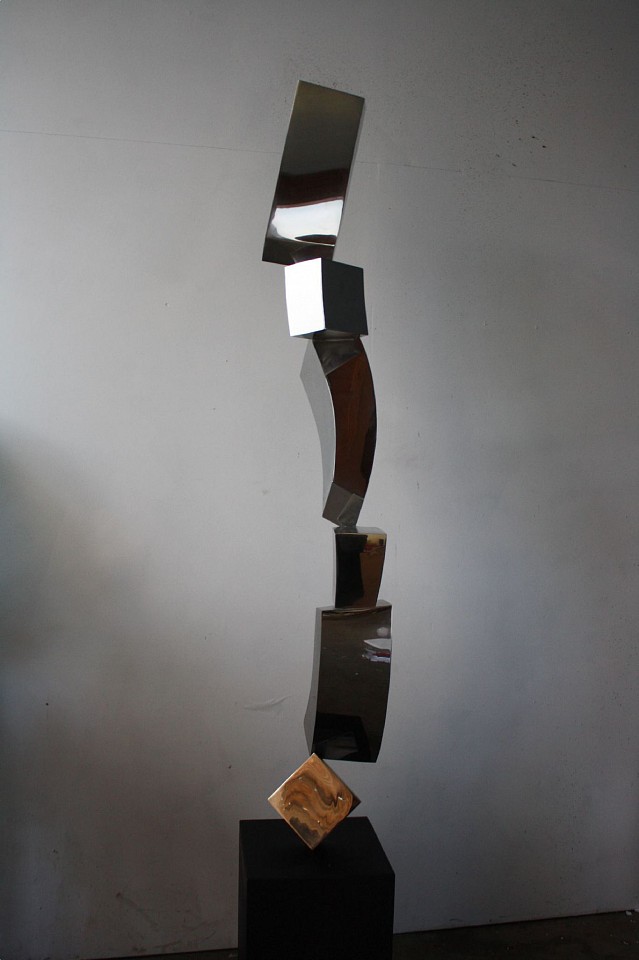 Gino Miles, ZZ Art (based on Morse Code Series), 2014
stainless steel, 98 x 13 x 13 in.
MILE00036