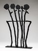 Black Flowers sculpture