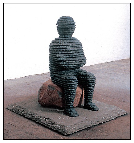 Boaz Vaadia, Z Ba'al (#32) ed. 5/5, 1996
Bronze, Bluestone and Boulder, 48 x 46 x 46 in.
VAAD00215