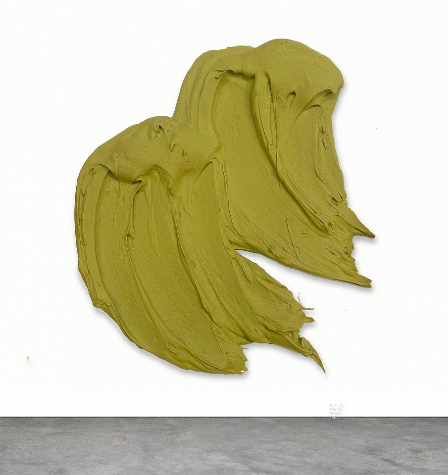 Donald Martiny, Kaiwa, 2013
polymer and pigment on aluminum, 16 x 14 in.
Donald Martiny – Kaiwa, 2013
Medium: Polymer and pigment on aluminum
Dimensions: 16 x 14 in.

Donald Martiny’s Kaiwa (2013) is a striking sculptural painting that exemplifies his signature gestural abstraction. Created using polymer and pigment on aluminum, this dynamic composition is a celebration of movement, texture, and materiality. The bold, freeform brushstrokes break free from the confines of a traditional canvas, transforming paint into a sculptural entity suspended in space.

With its vibrant olive-green hue and expressive gestural energy, Kaiwa captures the immediacy of the artist’s process. The fluidity of the sweeping strokes and the rich, textural depth of the pigment evoke a sense of spontaneity and raw artistic force. As a smaller-scale work, Kaiwa maintains an intimate yet powerful presence, making it an exceptional addition to any contemporary art collection.

Donald Martiny’s work has been exhibited internationally and is held in major private and corporate collections, including a permanent installation at One World Trade Center in New York. His innovative approach to abstract expressionism continues to push the boundaries of painting and sculpture.

Discover Kaiwa and other works by Donald Martiny at Sponder Gallery, a premier destination for cutting-edge contemporary art.

Keywords for SEO: Donald Martiny, Kaiwa painting, 2013 contemporary art, polymer pigment painting, aluminum sculpture painting, gestural abstraction, contemporary abstract expressionism, Donald Martiny artist, small-scale paintings, Sponder Gallery, abstract sculptural painting, investment art, modern abstract painting, international contemporary artists.
MART00148