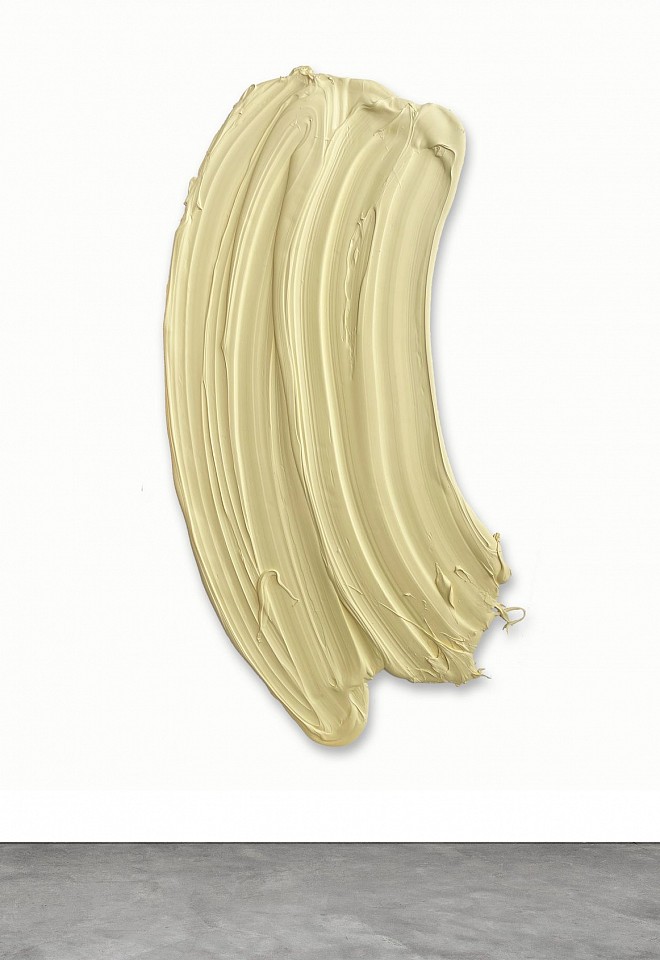 Donald Martiny, Nocoman, 2013
polymer and pigment on aluminum, 73 x 38 in.
Donald Martiny – Nocoman, 2013
Medium: Polymer and pigment on aluminum
Dimensions: 73 x 38 in.

Donald Martiny’s Nocoman (2013) is a striking example of contemporary gestural abstraction, where painting and sculpture merge into a singular expressive form. Created with polymer and pigment on aluminum, this large-scale sculptural painting liberates the brushstroke from the constraints of a traditional canvas, allowing it to exist as an independent, free-flowing gesture.

The soft, neutral-toned pigment of Nocoman enhances the fluidity and depth of the piece, capturing the immediacy of Martiny’s brushwork while emphasizing the physicality of the paint. The thick, sculptural texture creates an immersive presence, where movement and materiality take center stage. The sweeping arc of the form invites the viewer into an experience of motion suspended in time, embodying both spontaneity and precision.

Martiny’s works are included in prestigious collections worldwide, including a permanent installation at One World Trade Center in New York. His innovative approach continues to push the boundaries of abstraction, redefining how painting is perceived in contemporary art.

Discover Nocoman and other works by Donald Martiny exclusively at Sponder Gallery, a premier destination for contemporary abstract and sculptural art.

Donald Martiny, Nocoman painting, 2013 contemporary art, polymer pigment painting, aluminum sculpture painting, gestural abstraction, contemporary abstract expressionism, Donald Martiny artist, large-scale paintings, Sponder Gallery, abstract sculptural painting, investment art, modern abstract painting, international contemporary artists, textured art, innovative contemporary sculpture, neutral abstract painting, minimalist abstract expressionism.
MART00141
$34,000