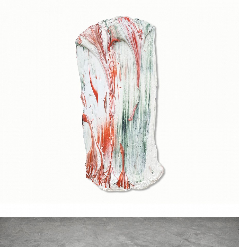 Donald Martiny, Pog
polymer and pigment on aluminum, 44 x 21 in.
Donald Martiny’s Pog is an extraordinary example of his innovative approach to gestural abstraction, where painting and sculpture seamlessly merge. Created with polymer and pigment on aluminum, this 44 x 21-inch artwork showcases Martiny’s mastery of fluid brushwork and expressive color application. The sweeping strokes of white, red, and green appear suspended in motion, emphasizing movement, texture, and raw energy.

Sponder Gallery is proud to present Pog, a testament to Martiny’s bold artistic vision. By breaking free from traditional canvas constraints, his works exist as sculptural paintings that engage space in a unique and dynamic way. Martiny’s art has been exhibited in major institutions and private collections, and his technique challenges conventional painting by emphasizing physicality and spontaneity.

Collectors and contemporary art enthusiasts searching for Donald Martiny artwork for sale, sculptural abstract paintings, gestural abstraction art, or contemporary expressionist art will find Pog to be an exceptional addition to any high-end collection.

Donald Martiny, Donald Martiny art for sale, Donald Martiny paintings, contemporary abstract art, gestural abstraction, sculptural paintings, polymer and pigment paintings, aluminum paintings, Sponder Gallery, modern art gallery, bold abstract brushstrokes, fine art collection, investment art, contemporary expressionism, large-scale abstract painting, unique textured artwork, avant-garde contemporary art, high-end sculptural paintings.
MART00128