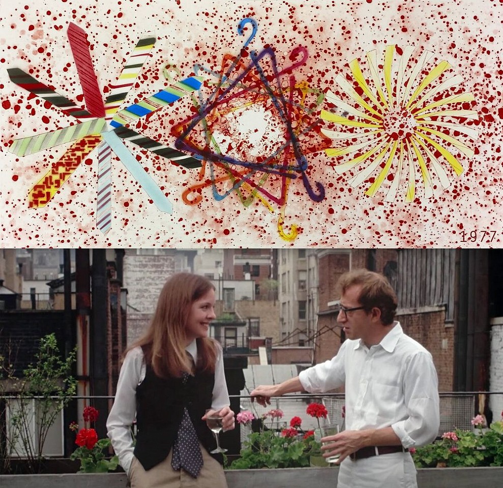 Bonnie Lautenberg, Z 1977 Annie Hall / James Rosenquist, More Points on a Bachelor's Tie; edition of 6, 2020
Archival pigment print, 53 1/2 x 44 in.
LAUT00010