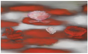 Work: Ross Bleckner Z Floating Red; edition of 30