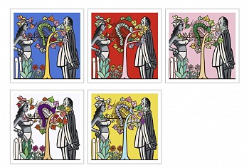 Work: David Salle Z Overunder (Portfolio of 5 prints); edition of 20