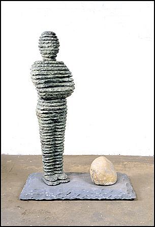 Boaz Vaadia, Z Zur (#3); edition of 5 + 1 AP, 1993
Bronze and blusetone, 49 x 35 x 19 in.
VAAD00220