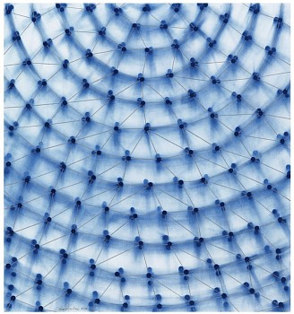 Ross Bleckner - Z Dome (blue); edition of 40
