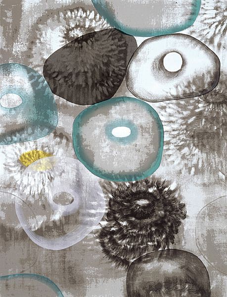 Ross Bleckner, Z Happiness for Instance, II; edition of 75, 1997
17 color silkscreen, 42 x 33 in.
BLEC00018