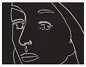 Alex Katz, Z Ada (black); edition of 150
2022, 1 color woodcut on Somerset Satin White 300 gsm paper