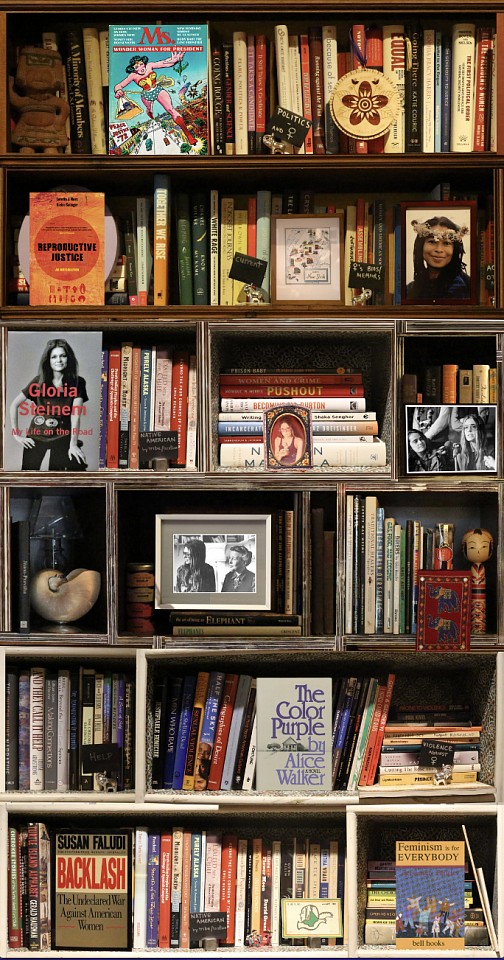 Max-Steven Grossman, Gloria Steinem Bookscape V; edition of 10, 2022
diasec mounted photo, 91 x 48 inches / also available in 75 x 39 inches
GROSS00696