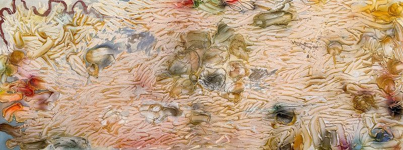 Stanley  Boxer (Estate), Murmuringripofbledappeal, 1985
Oil on Linen, 40 x 105 1/2 in.
BOXE00191