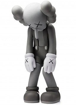 KAWS -&nbsp;SMALL LIE companion figure in Grey
