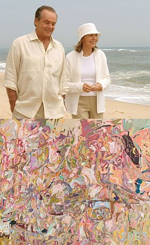 Work: Bonnie Lautenberg 2003 Something's Gotta Give / Larry Poons Hope Not Trail; edition of 6