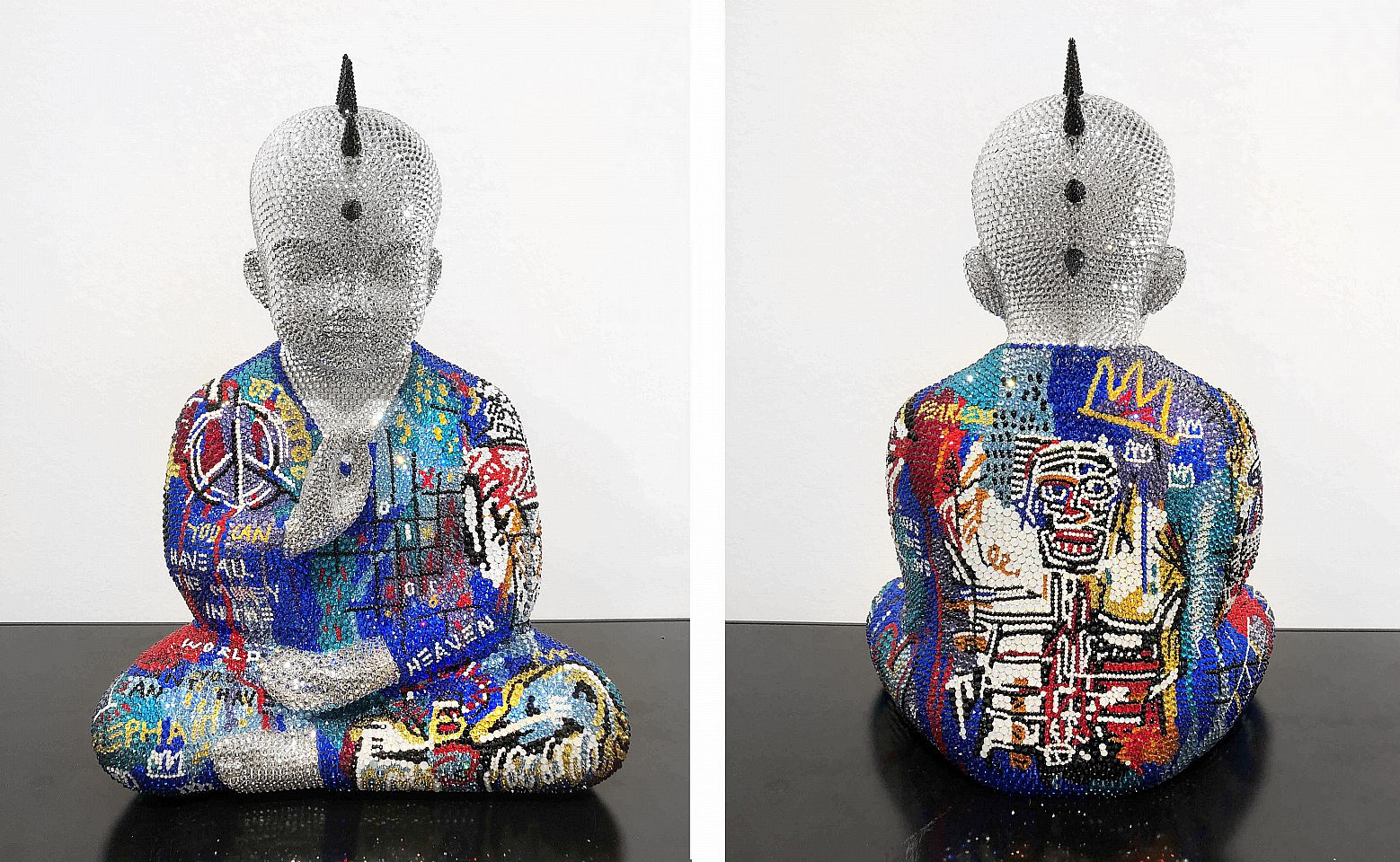 Metis Atash, Z PUNKBUDDHA large "CROWN ROYAL", 2019
Resin, acrylic paint and 28,000 Swarovski crystals, 17 1/2 x 12 x 9 in.
ATAS00204