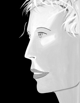 Alex Katz - Z Coca-Cola Girl Black and White; edition of 100