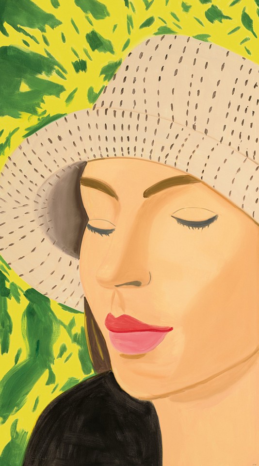 Alex Katz, Straw Hat 3; edition 67/100**, 2022
Archival pigment ink on Innova Etching Cotton Rag 315 gsm fine art paper, 75 1/2 x 42 in.
KATZ00107