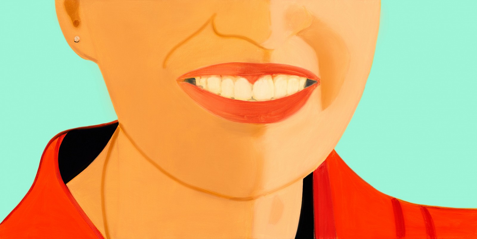 Alex Katz, Big Smile; edition 24/100, 2021
Archival pigment ink on Innova Etching Cotton Rag 315 gsm fine art paper, 35 x 70 in.
KATZ00092