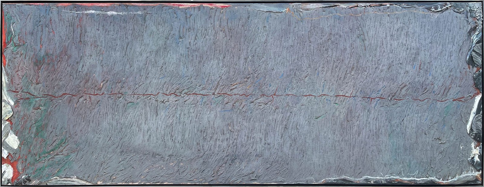 Stanley Boxer (Estate), Wreathedplungeofpoppyslather, 1978
Oil and mixed media on canvas, 36 x 96 in.
BOXE00192