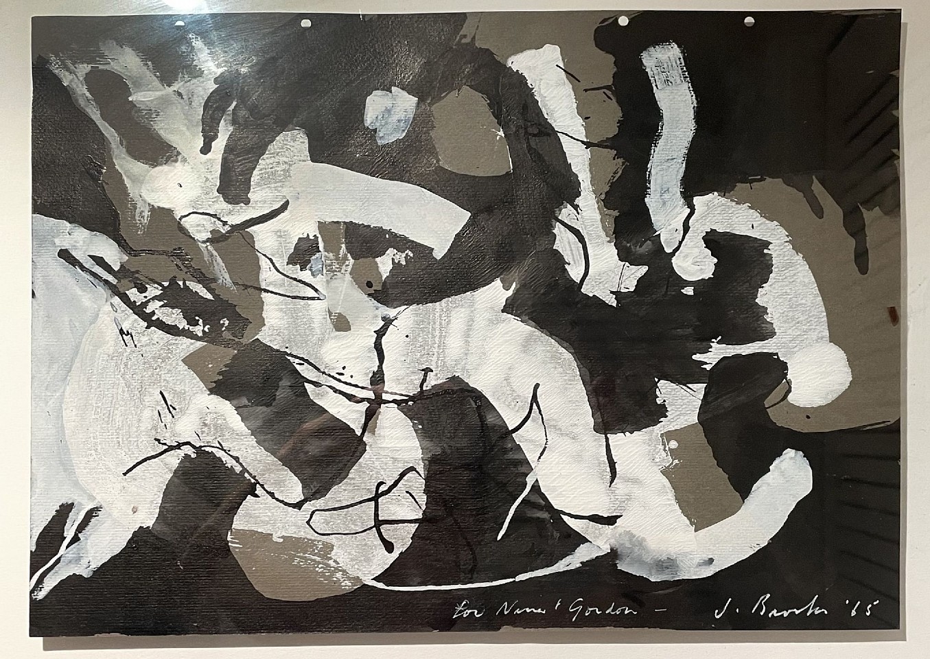 James Brooks, Untitled, 1965
Gouache and mixed media on paper, 11 3/4 x 15 3/4 in.
BROO00001
