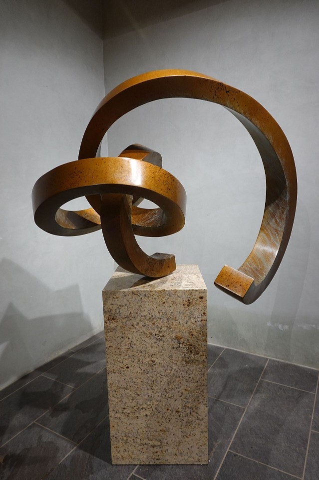 Gino Miles, Z Haywire, 2023
Bronze on granite base, 36 x 44 x 4 inches on 30 x 16 x 16 inch base  
MILE00070